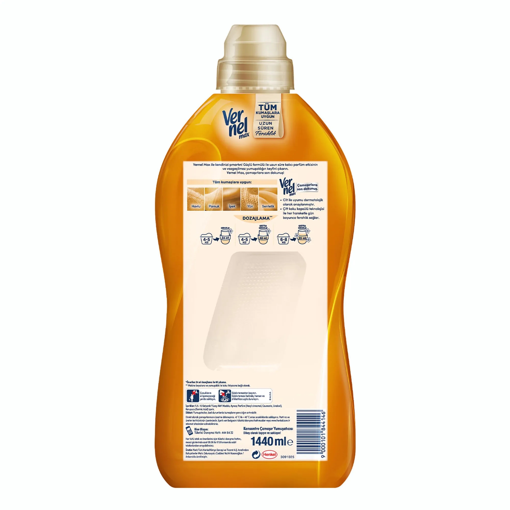 Vernel Max Amber Yumuşatıcı 60 Yıkama 1.44 lt