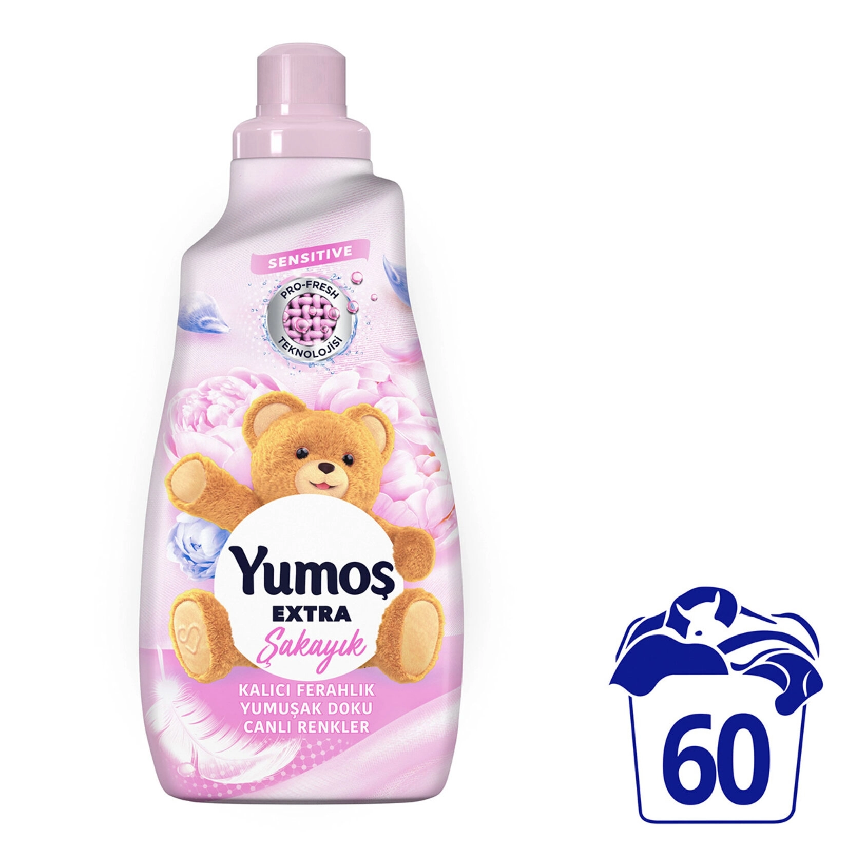 Yumoş Extra Konsantre Şakayık Yumuşatıcı 60 Yıkama 1.44 lt