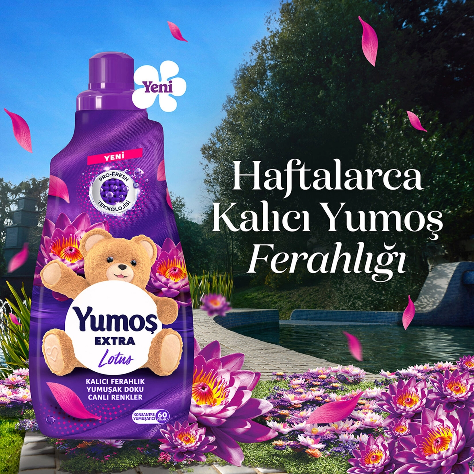Yumoş Extra Lotus Yumuşatıcı 60 Yıkama 1.44 lt