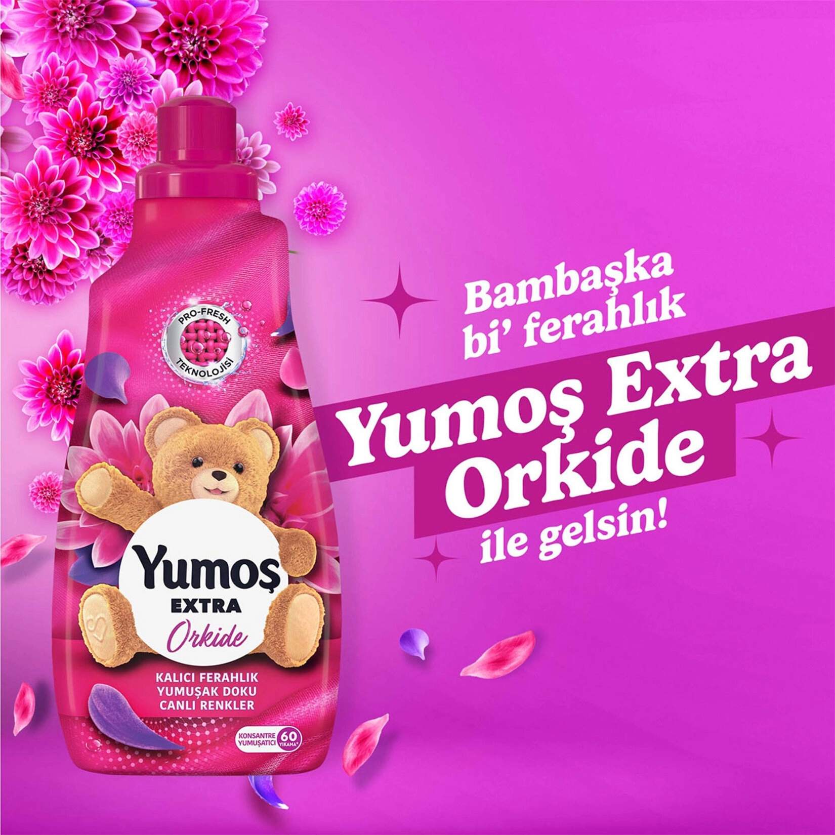 Yumoş Extra Orkide Yumuşatıcı 60 Yıkama 1.44 lt