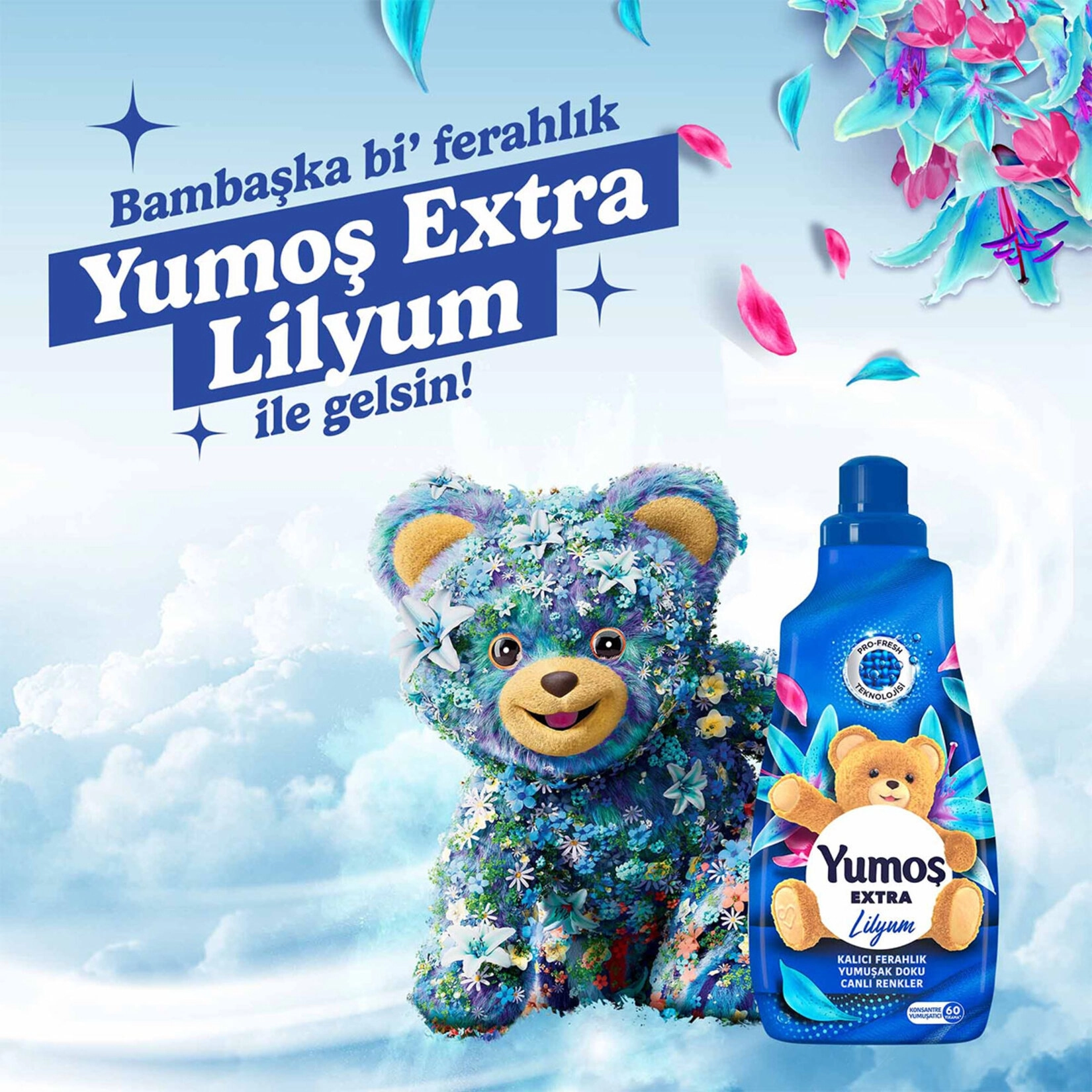 Yumoş Extra Lilyum Yumuşatıcı 60 Yıkama 1.44 lt