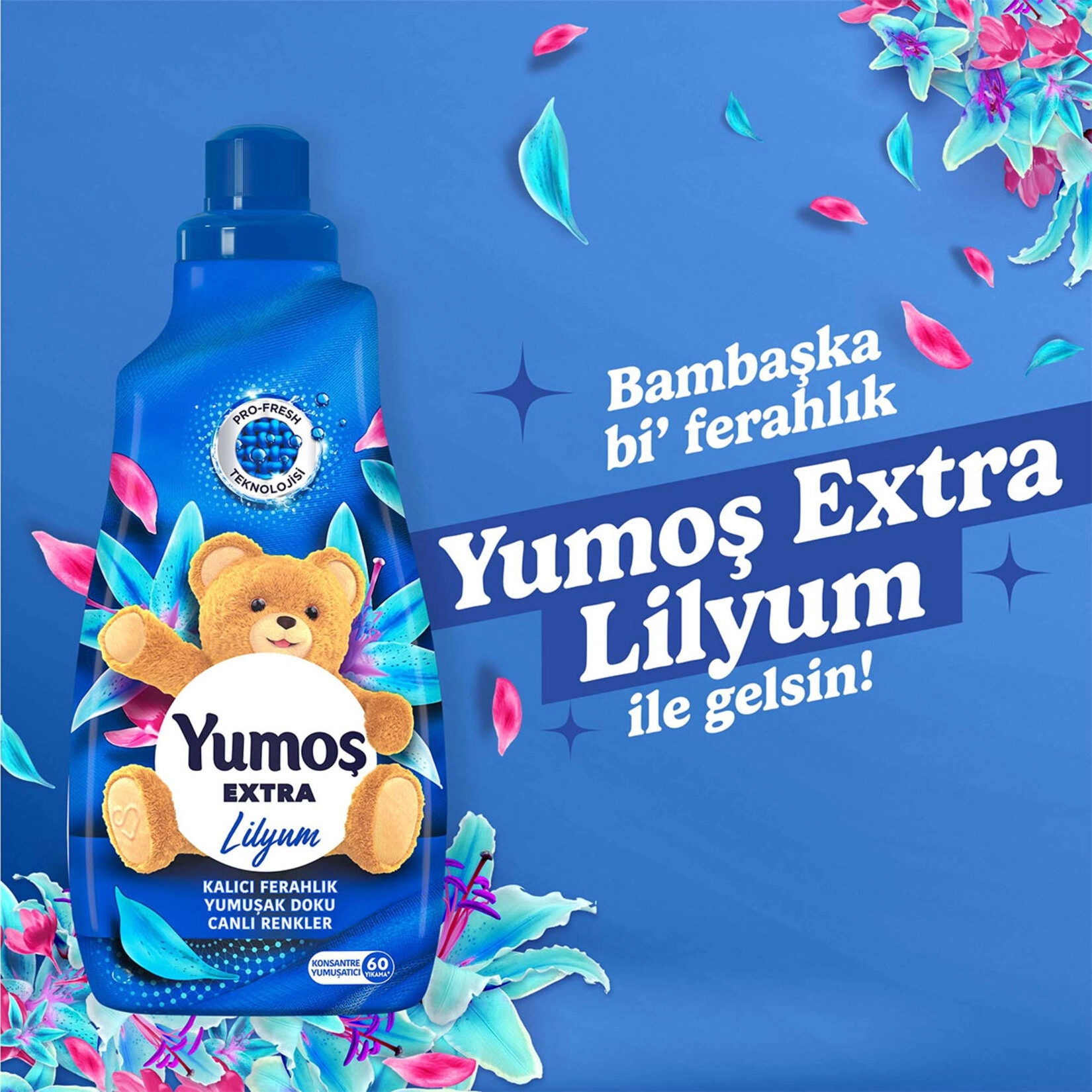 Yumoş Extra Lilyum Yumuşatıcı 60 Yıkama 1.44 lt