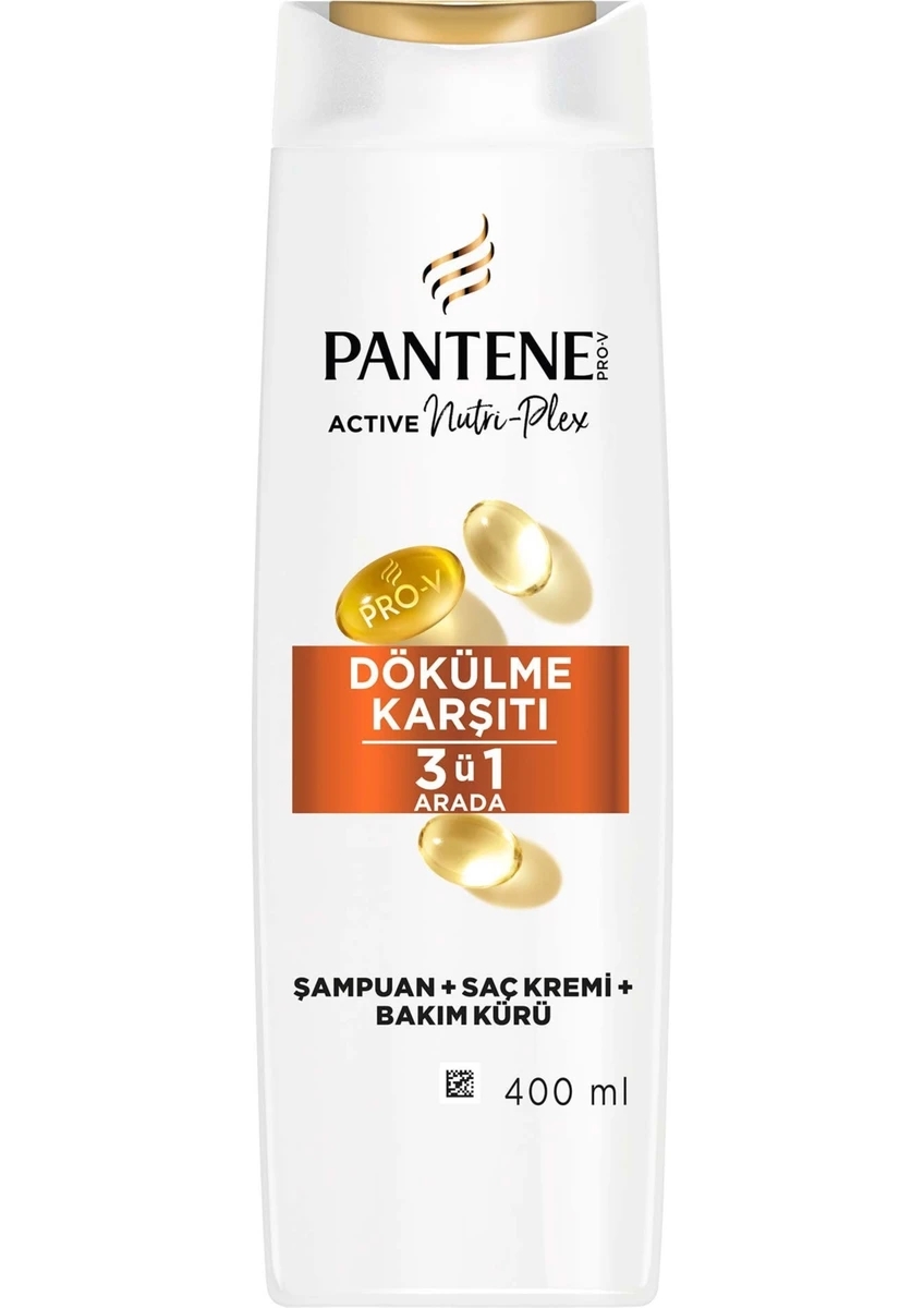 Pantene Dökülme Karsıtı 3’ü 1 Arada Şampuan 400Ml