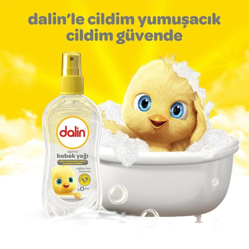 Dalin Light Oil Sprey Bebek Yağı 200 ml