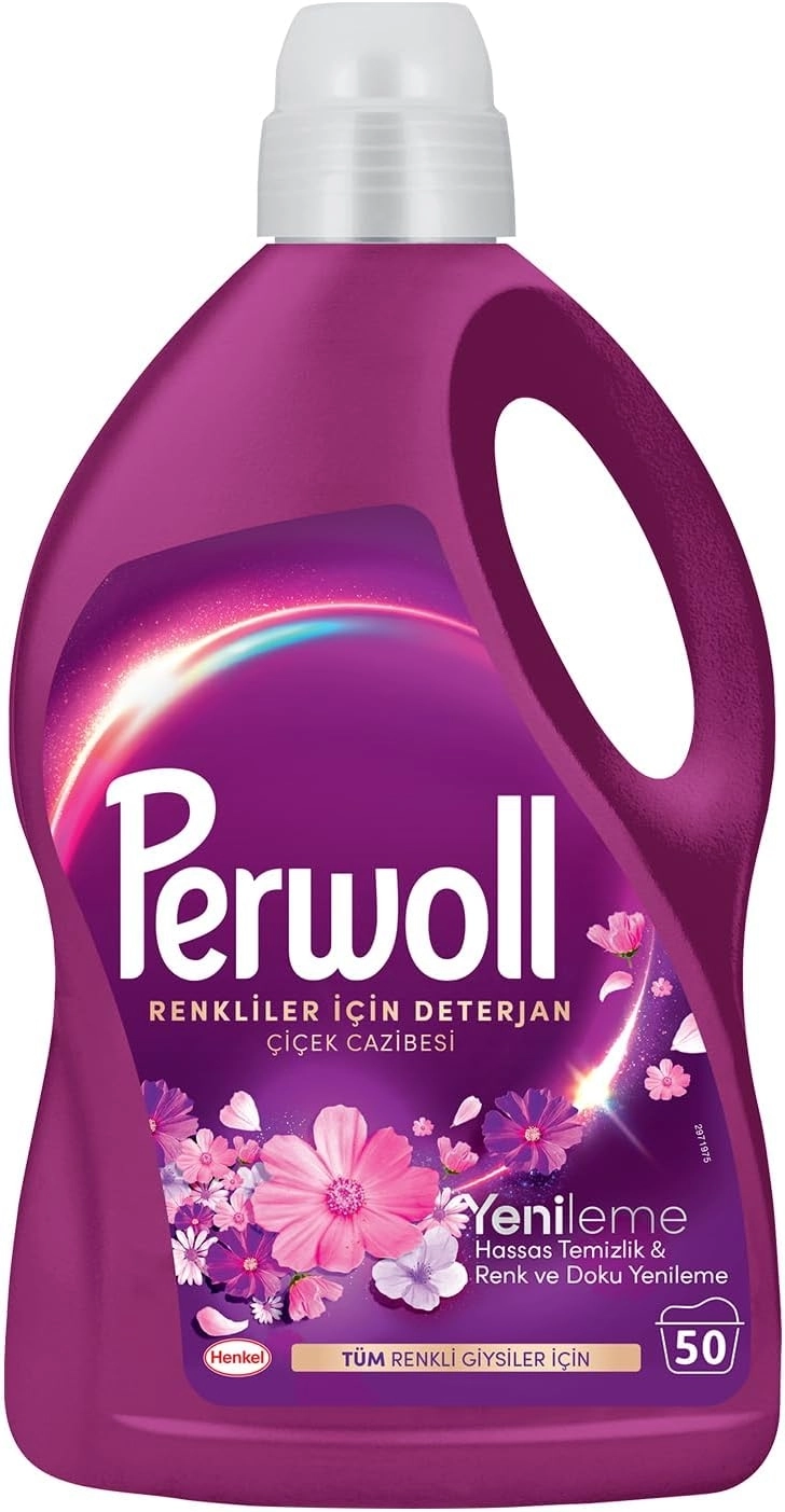 Perwoll Yenileme Çiçek Cazibesi Renkliler için Sıvı Deterjan 2.75 lt