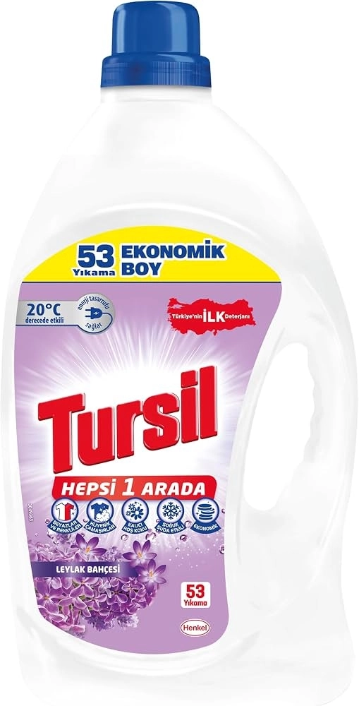 Tursil Leylak Bahçesi Sıvı Deterjan 53 Yıkama 3.44 lt