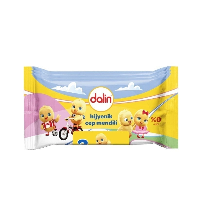 Dalin Hijyenik 15 Yaprak 3’lü Paket Islak Cep Mendili