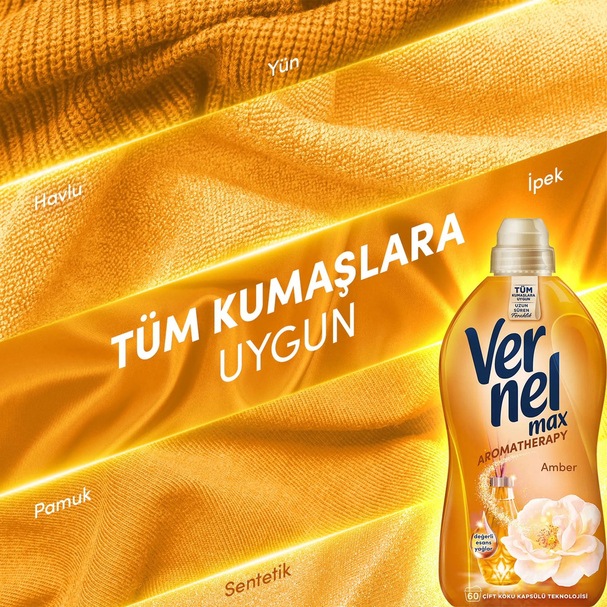 Vernel Max Amber Yumuşatıcı 60 Yıkama 1.44 lt