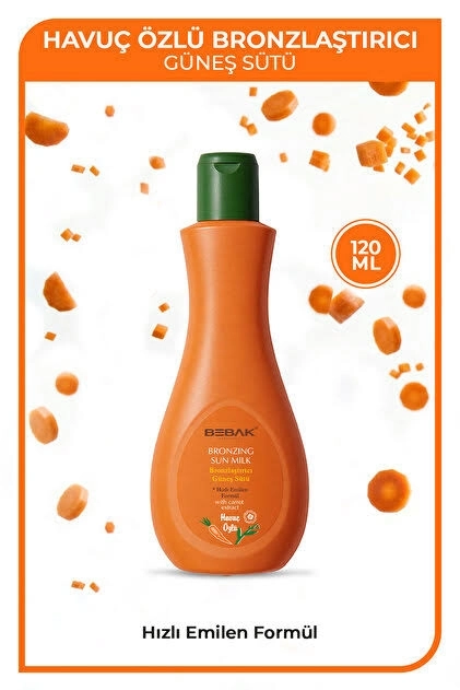 Bebak Havuç Özlü 120 ml Bronzlaştırıcı