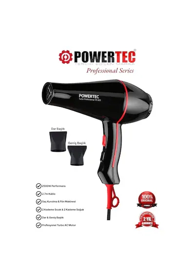 Powertec Profesyonel TR-601 Saç Kurutma Makinesi
