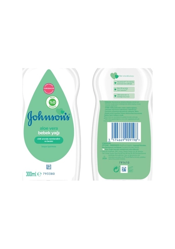 Johnson’s Baby Aloe Veralı Bebek Yağı 300 ml