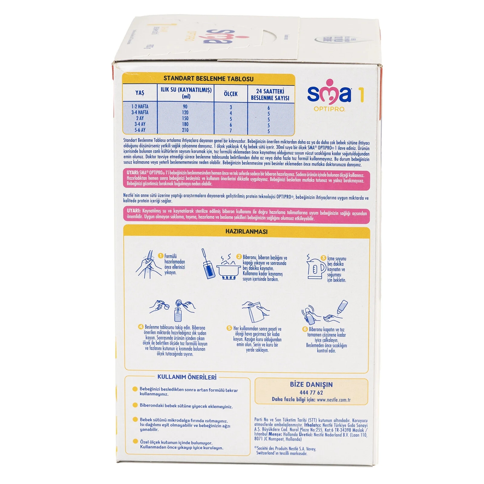 SMA Optipro 1 Probiyotik Bebek Sütü 900 gr
