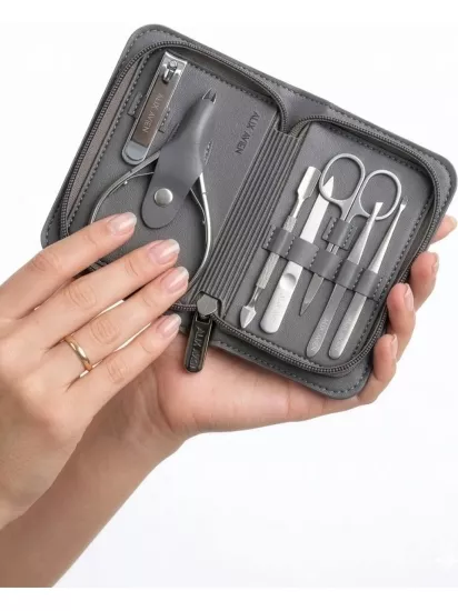Alix Avien  Seyahat Boy Çantalı 7’li Manikür Seti - Mini Travel Manicure Set