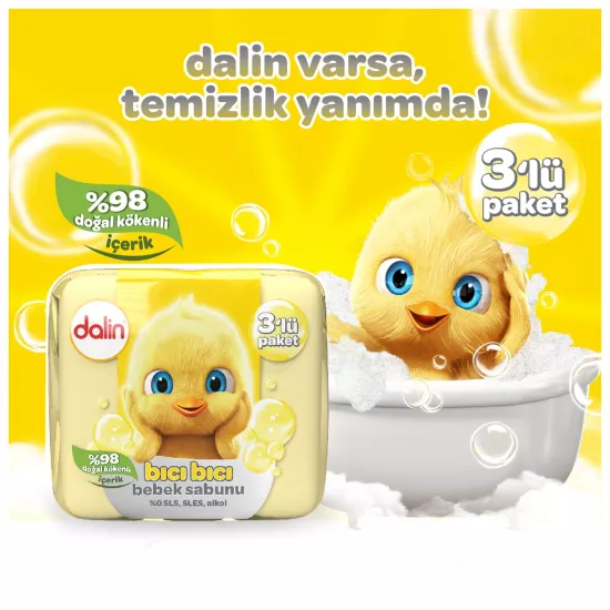 Dalin Bıcı Bıcı Bebek Sabunu 3x75 gr