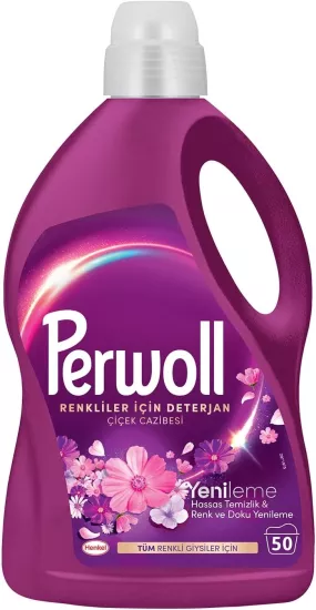 Perwoll Yenileme Çiçek Cazibesi Renkliler için Sıvı Deterjan 2.75 lt