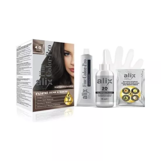 Alix Saç Boyası 4-0 Kahve 50ml