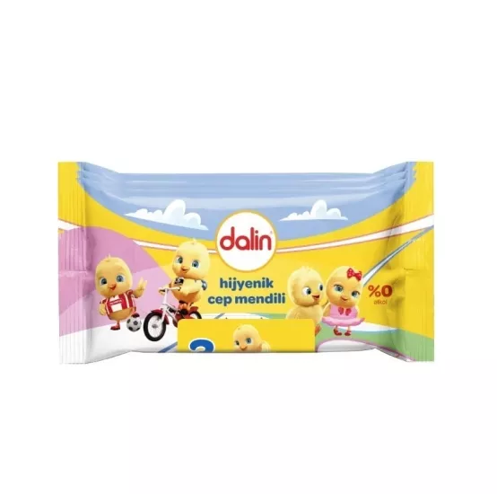 Dalin Hijyenik 15 Yaprak 3’lü Paket Islak Cep Mendili
