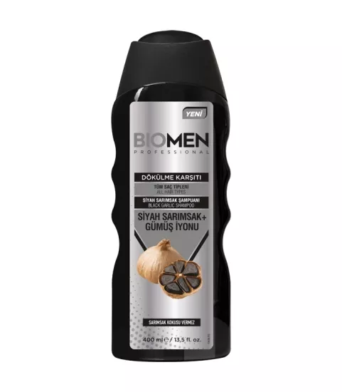Biomen Şampuan Dökülme Karşıtı Siyah Sarımsak 400 Ml