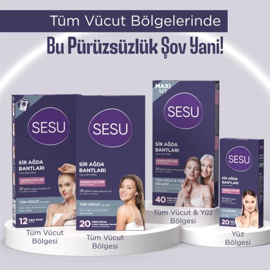 Sesu Ağda Bandı 40’Lı Maxi Set Hassas