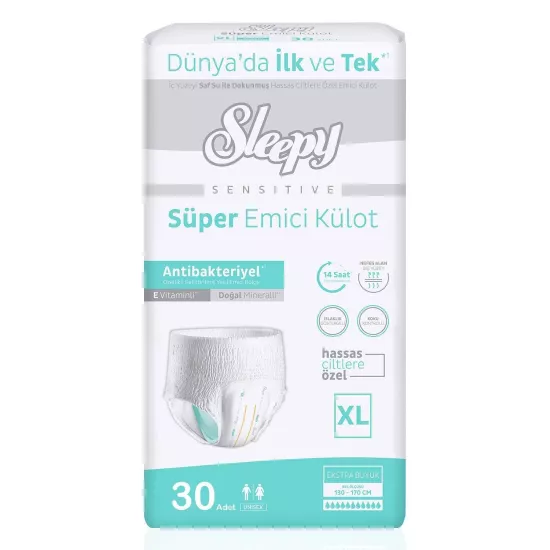 Sleepy Sensitive Süper Emici XL 30’lu Hasta Bezi