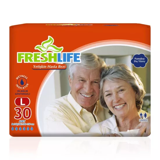 Freshlife Belbantlı Büyük Boy L 30’lu Hasta Bezi
