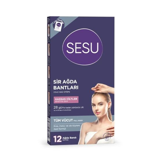 Sesu Hassas Ciltler için Tüm Vücut 12’li Sir Ağda Bandı