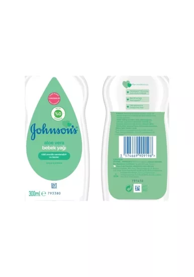 Johnson’s Baby Aloe Veralı Bebek Yağı 300 ml