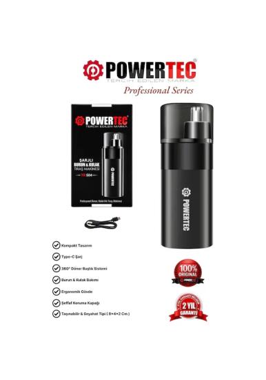 Powertec TR-504 Kulak-Burun Tüy Kesme Makinesi