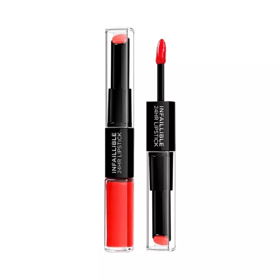 L’Oreal Paris Infaillible 2 Steps Lipstick 24 Saat Kalıcı 506 Red Infaillible Likit Ruj