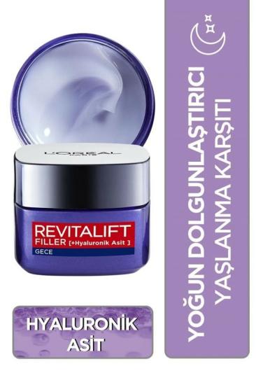 Loreal Paris Revitalift Filler Gece Kremi 50 Ml