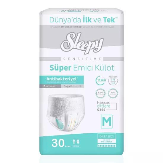 Sleepy Sensitive Emici Külot Medium 30 Adet