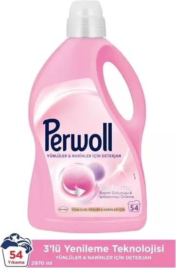 Perwoll Yenileme Yünlüler & Narinler Sıvı Deterjan 54 Yıkama 2.97 lt