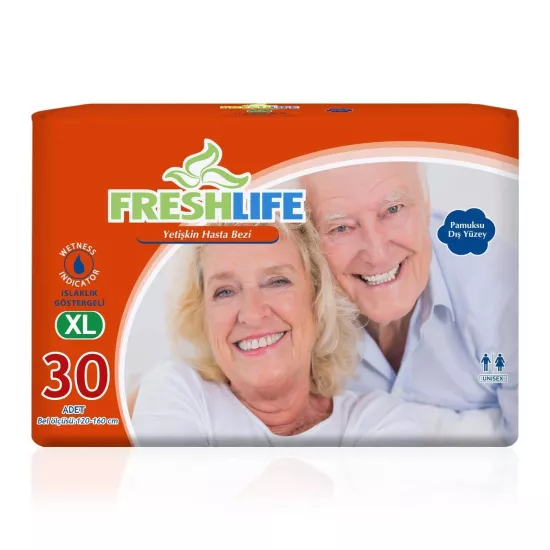 Freshlife Belbantlı Ekstra Büyük Boy XL 30’lu Hasta Bezi