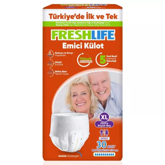 Freshlife Emici Külot Ekstra Büyük Boy XL 30’lu Hasta Bezi
